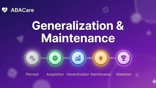 Generalization & Maintenance: The Missing Pieces of the Treatment Plan