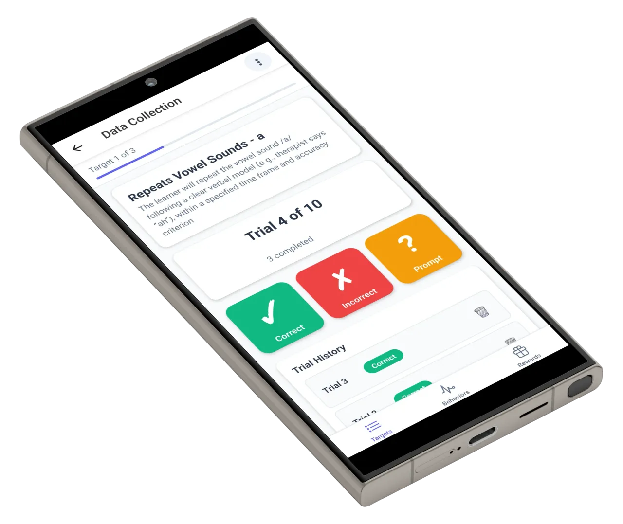 Collect - Aides record data in real time on any device.