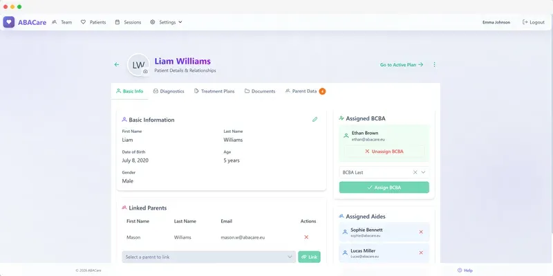 Set Up - Configure your team and patients.